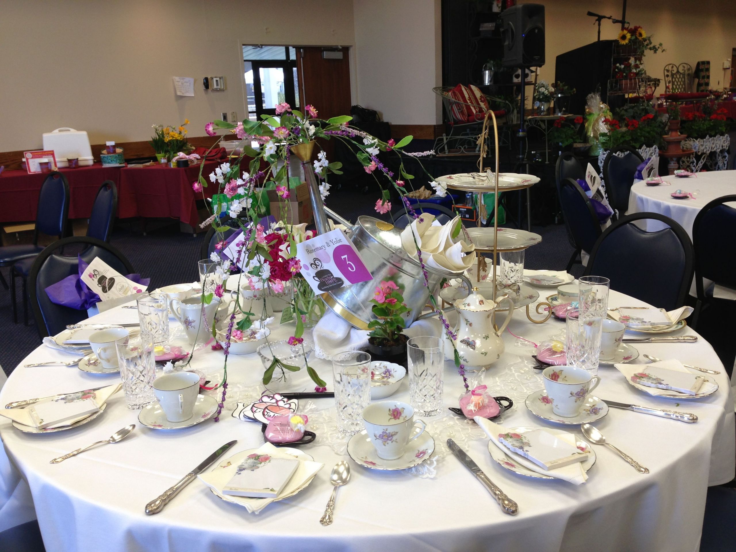 Ladies Tea Party Ideas
 Decorated for a la s Tea Party for charity "Club Christ