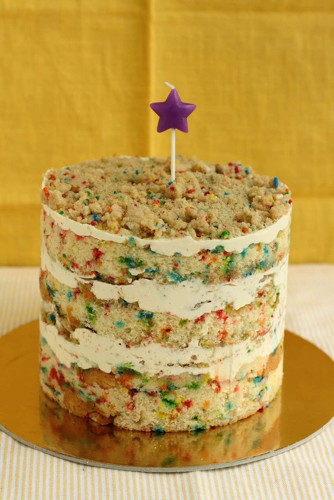 Layered Birthday Cake Recipes
 Funfetti Birthday Layer Cake from Momofuku Milk Bar