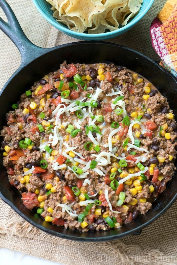 Layered Taco Dip With Ground Beef
 Taco Dip with Ground Beef · The Typical Mom