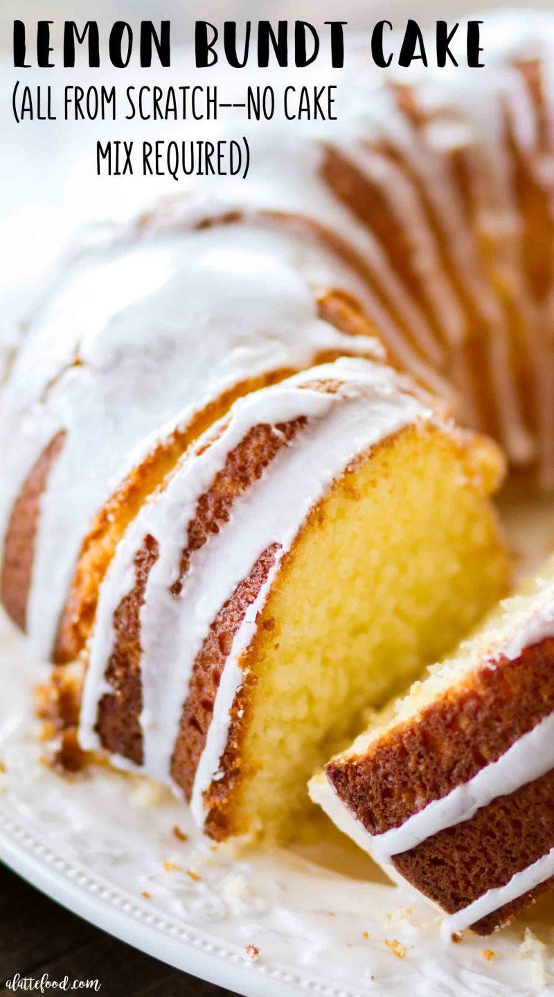 Lemon Bundt Cake From Cake Mix
 Easy Lemon Bundt Cake Recipe A Latte Food
