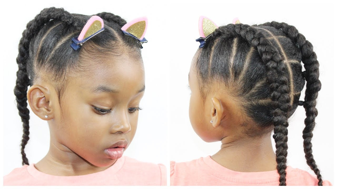 Little Girl Hairstyles Natural Hair
 Ponytail Cornrow Hairstyles for Little Girls