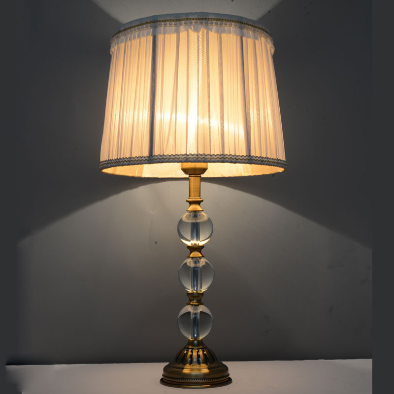Living Room Lamp Shades
 Vintage Luxury Crystal Ball Table Lamp E27 Living Room