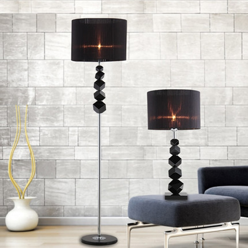 Living Room Lamp Shades
 European luxury creative modern black crystal table lamp