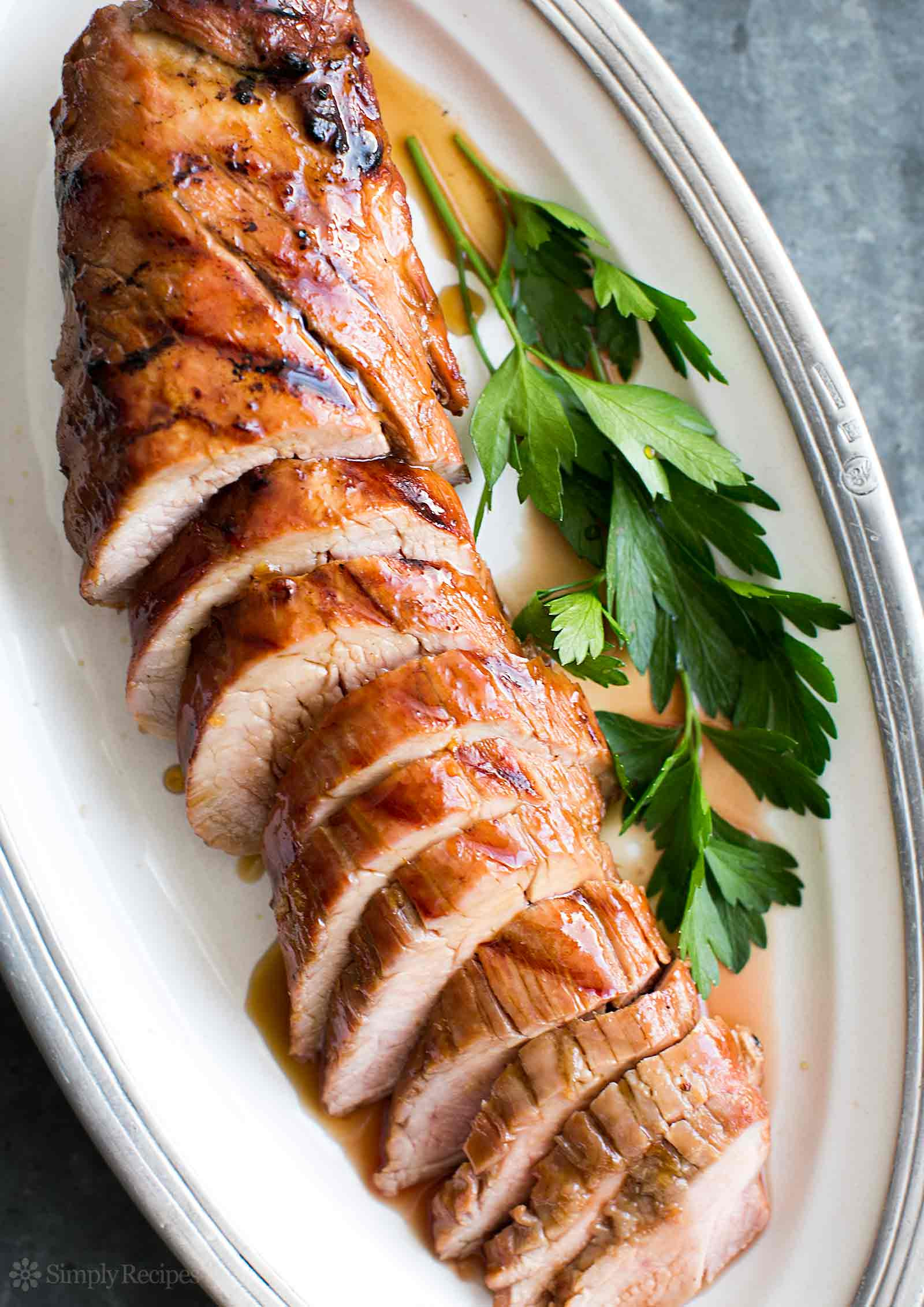Loin Of Pork Recipies
 Grilled Pork Tenderloin with Orange Marmalade Glaze Recipe