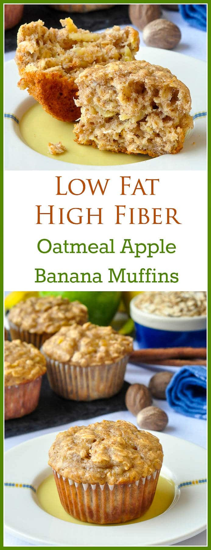 Low Fat Low Cholesterol Recipes
 Oatmeal Apple Banana Low Fat Muffins Easy delicious