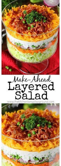Make Ahead Dinners For A Crowd
 Make Ahead Layered Salad For a Crowd With make ahead
