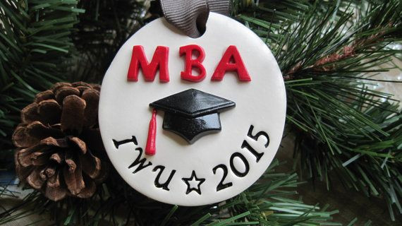 Mba Graduation Gift Ideas
 MBA Degree Graduation Cap Ornament Gift Tag by