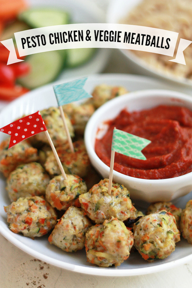 Meatballs Recipes For Kids
 Pesto Chicken Veggie Meatballs Recipe