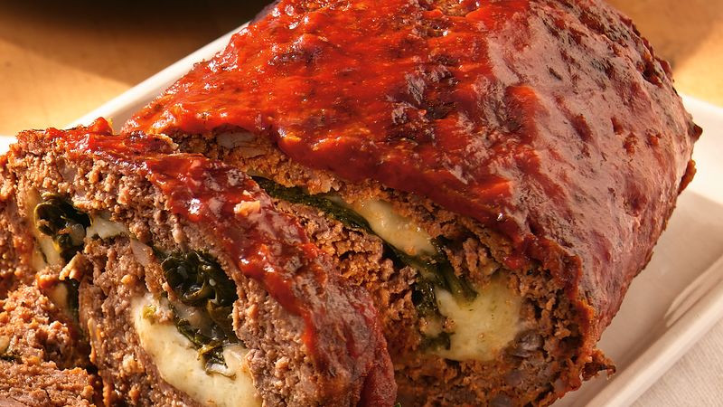 Meatloaf Recipes Italian
 Rolled Italian Meatloaf Recipe Pillsbury