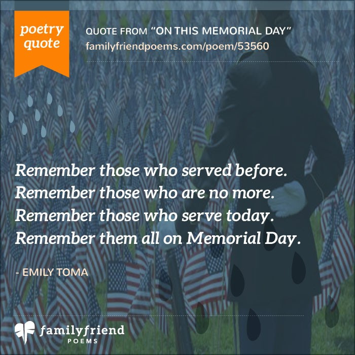 Memorial Day Poems Quotes
 Memorial Day Poems Poems about Memorial Day