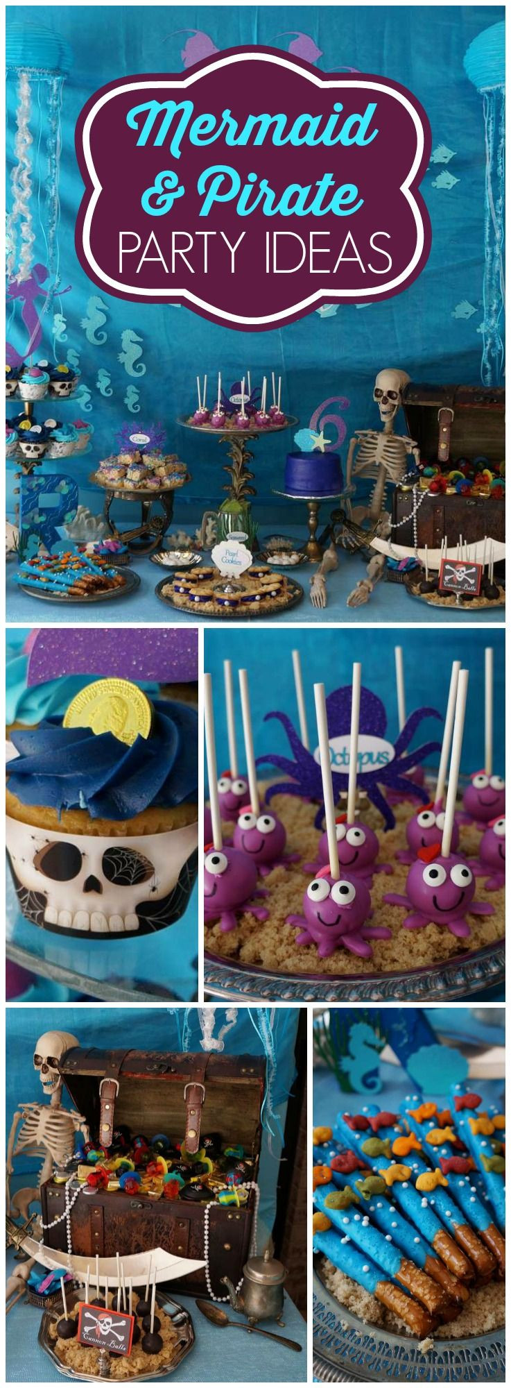 Mermaid And Pirate Party Ideas
 Pirates and Mermaids Birthday "Remi s Pirates and