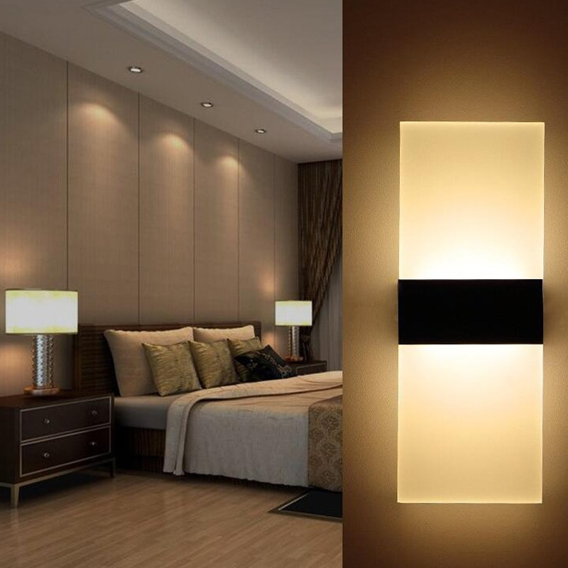Modern Bedroom Sconces
 Modern LED Wall Lamp Acryl Metal Home Lighting Bedroom