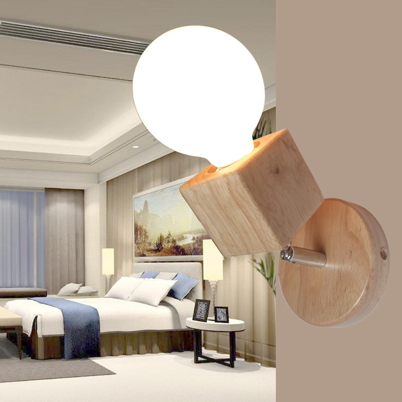 Modern Bedroom Sconces
 Modern Wall Lamps Bedroom Wall Lights Oak Wood Adjustable