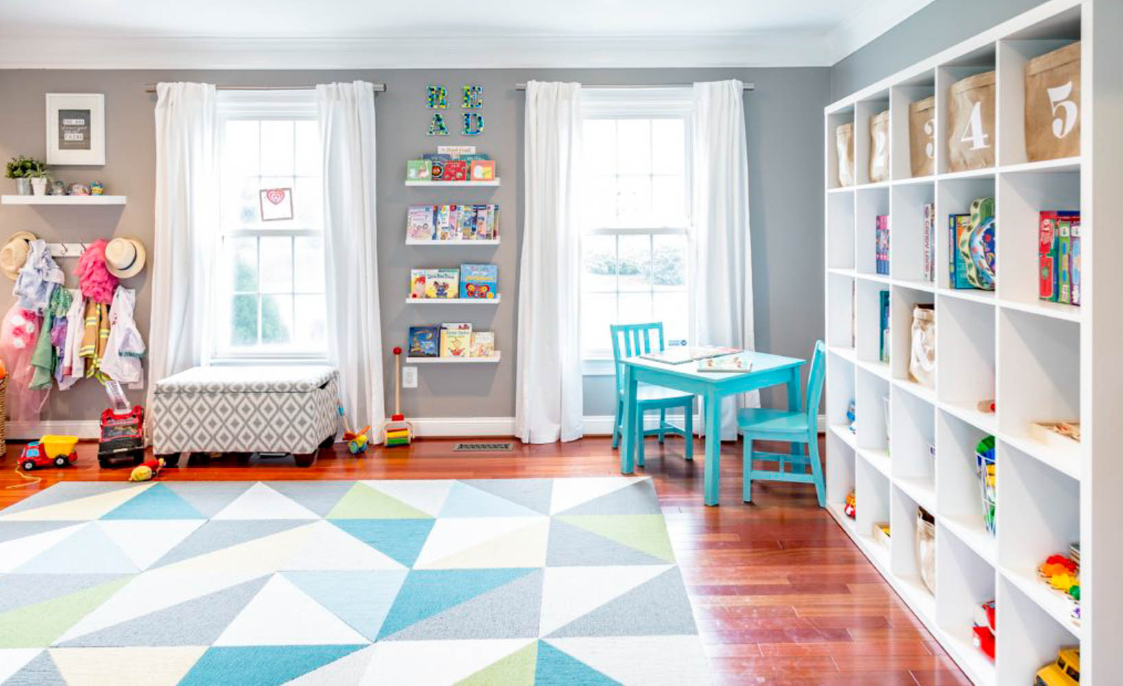 Modern Kids Play Room
 Readers Favorite Bright and Bold Modern Playroom