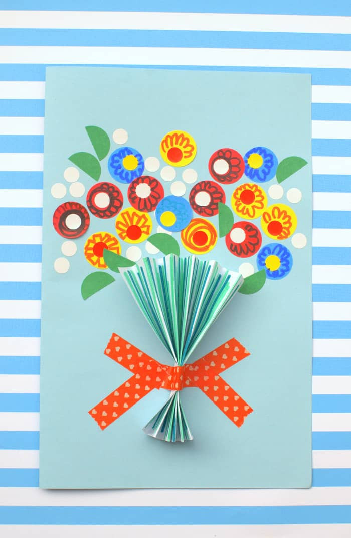 Mothers Day Card Ideas To Make
 Floral Handmade Mother s Day Card So Easy DIY Candy