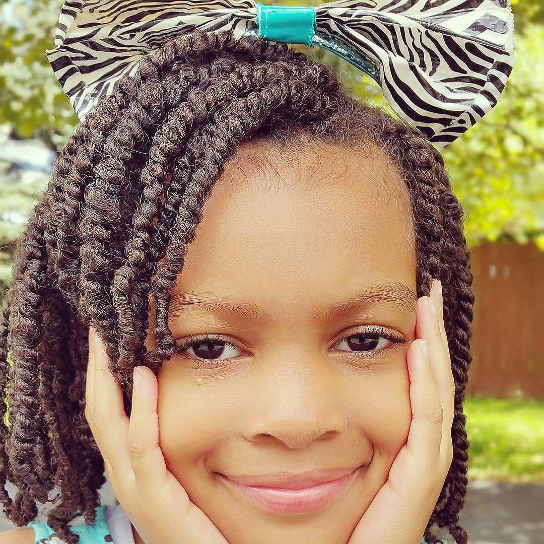 Natural Twist Hairstyles For Kids
 two strand twists natural hairstyle for kids