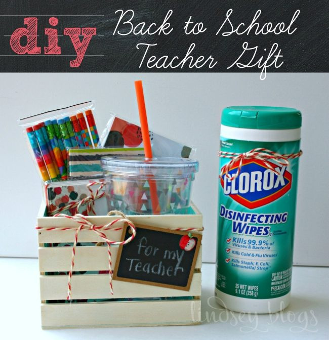 New Teacher Gift Basket Ideas
 DIY Back to School Teacher Gift Ideas for Under $10