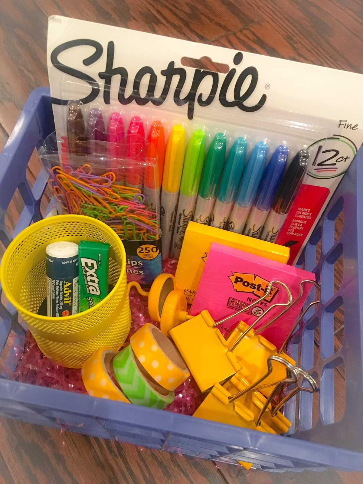 New Teacher Gift Basket Ideas
 Back to School Teacher Gift Baskets