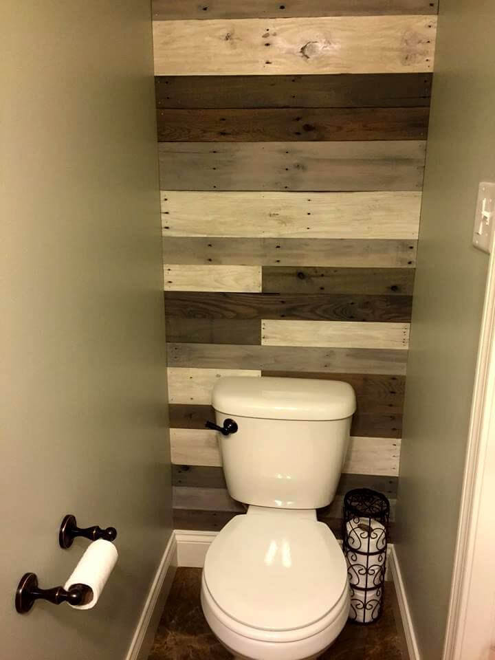 Pallet Wall Bathroom
 70 Pallet Ideas for Home Decor