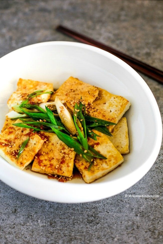 Pan Fried Tofu Recipes
 Pan Fried Tofu in Garlic Soy Sesame Sauce My Korean Kitchen