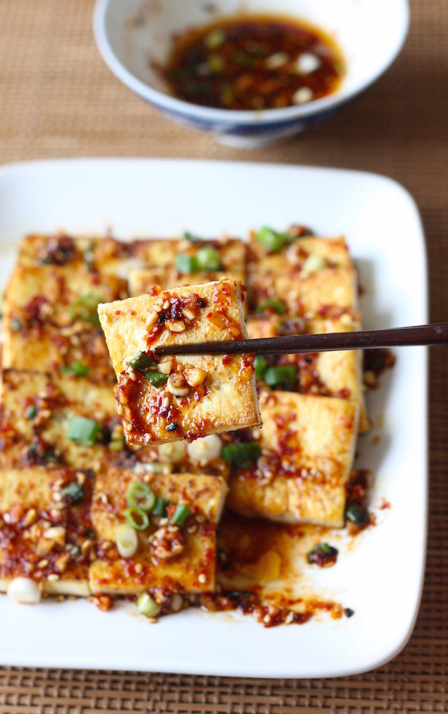 Pan Fried Tofu Recipes
 Pan Fried Tofu with Spicy Korean Sauce