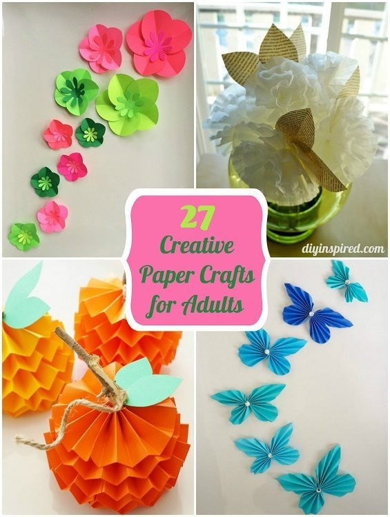 Paper Crafting Ideas For Adults
 27 Creative Paper Crafts for Adults DIY Inspired