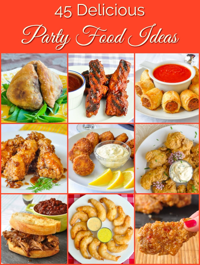 Party Food Ideas Pinterest
 45 Great Party Food Ideas from sticky wings to elegant