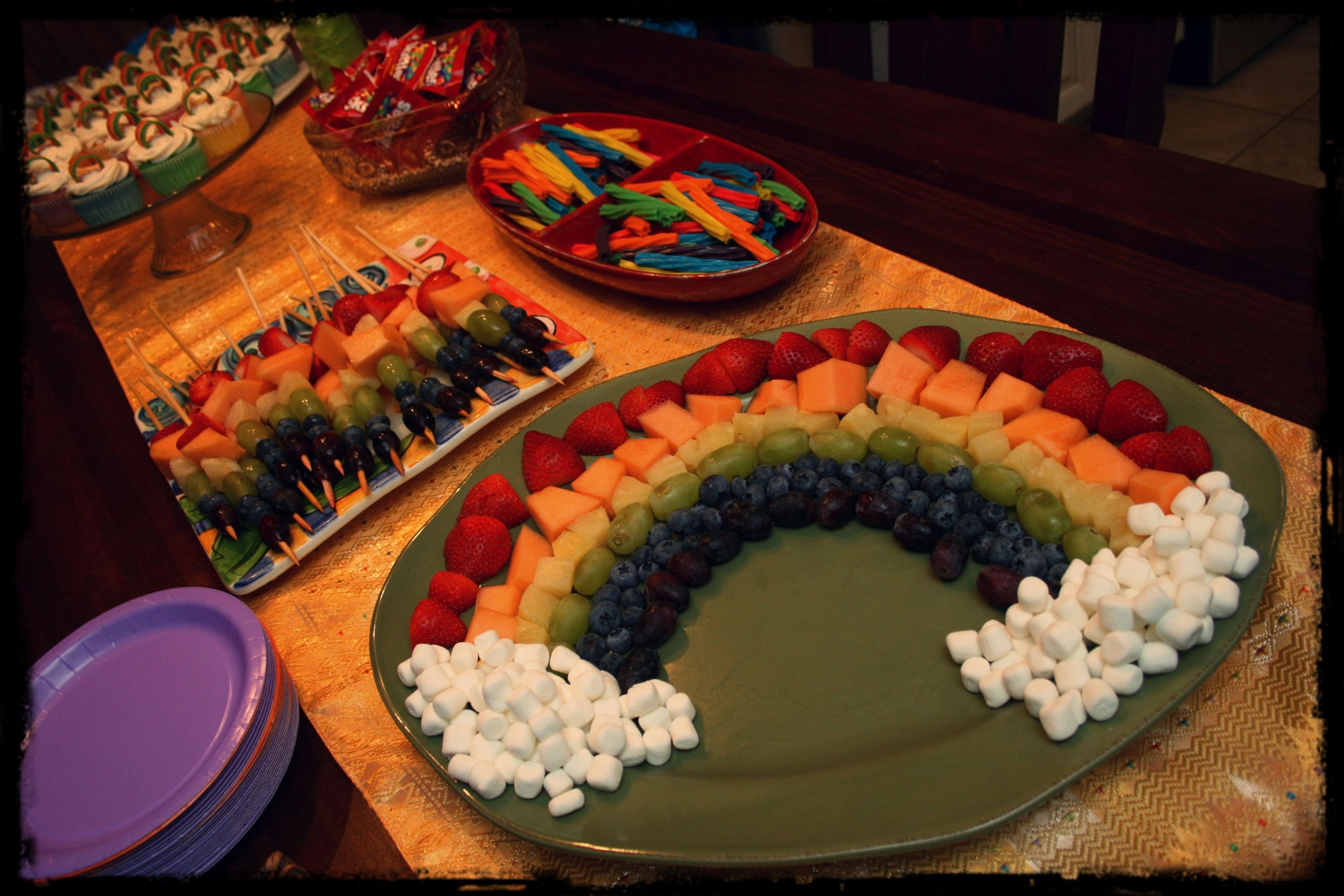Party Food Ideas Pinterest
 Rainbow Birthday Food Ideas Art Party Ideas