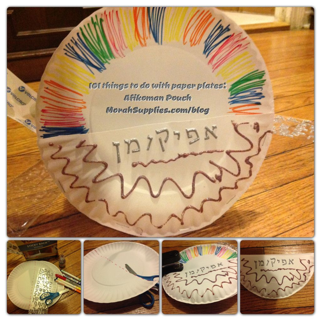 Passover Craft For Preschoolers
 This easy Afikomen pouch is created from paper plates
