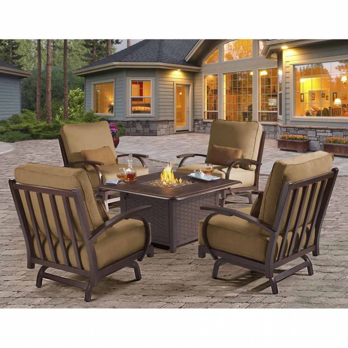 Patio Sets With Fire Pit
 25 Inspirations of Fire Pit Patio Furniture Sets