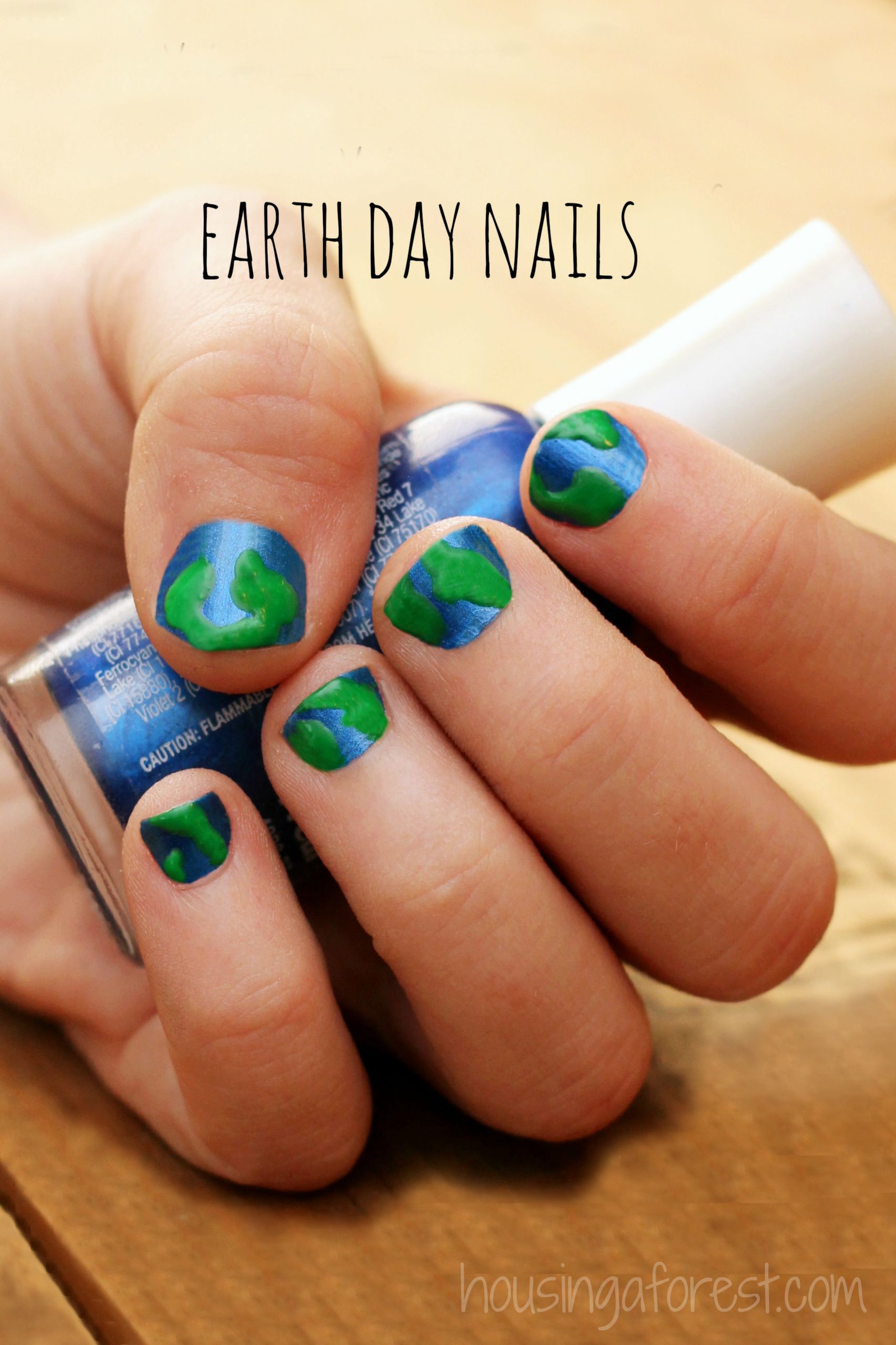 Plain Nail Colors
 Earth Day Nails