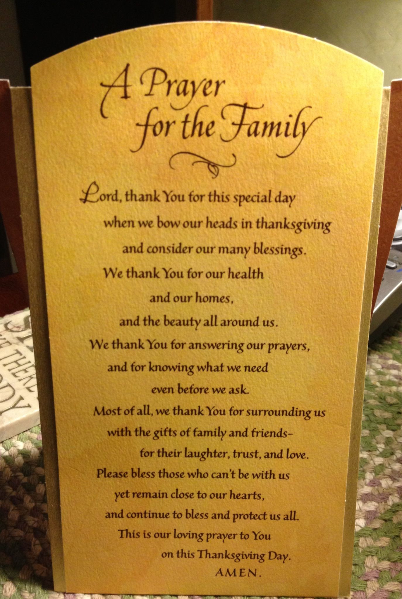 Prayer Quotes For Family And Friends
 Thanksgiving Family Prayer Ideas Traditional Modern