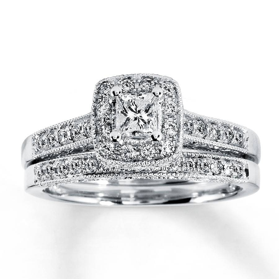 Princess Cut Diamond Bridal Sets
 2019 Popular Princess Cut Diamond Wedding Rings Sets