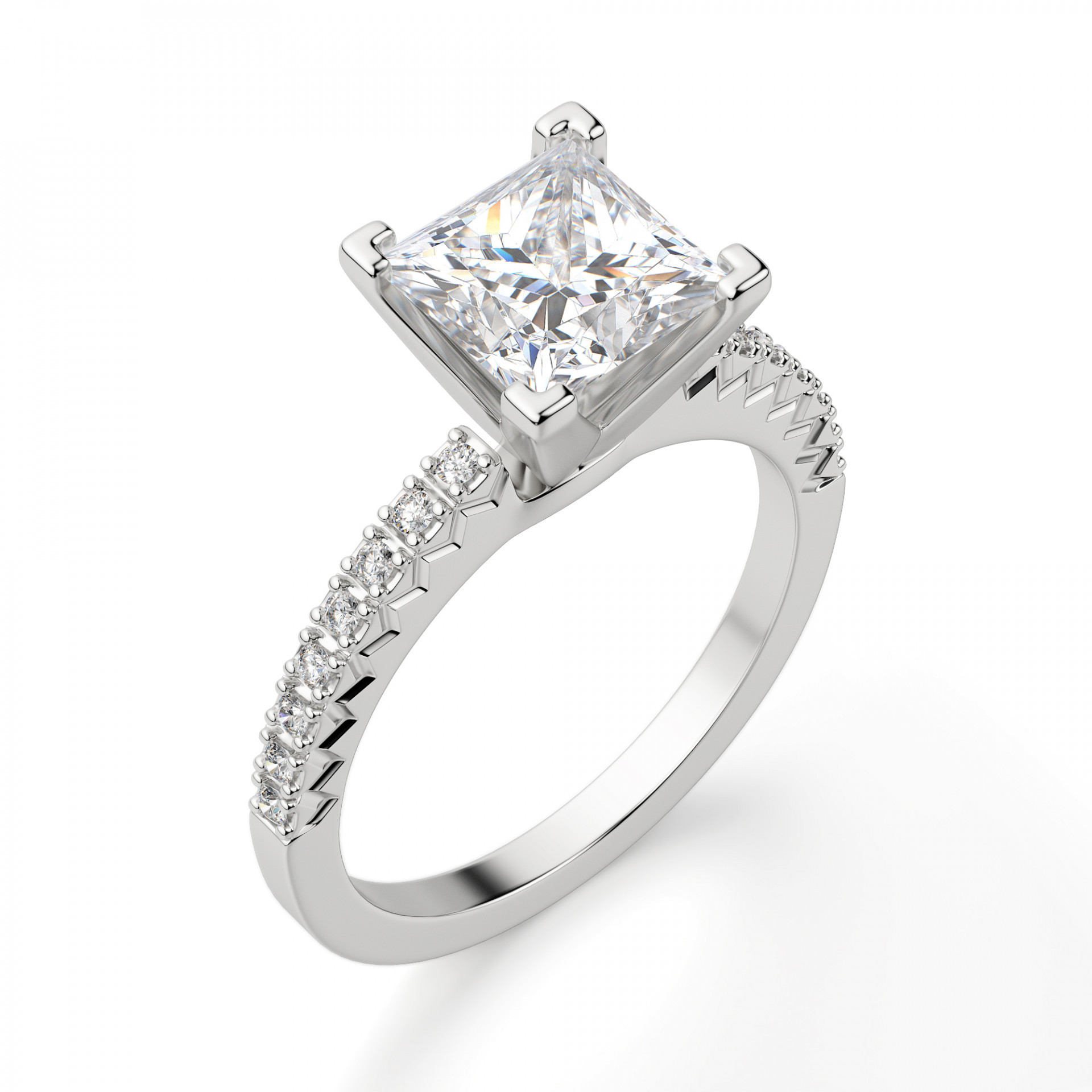 Princess Cut Wedding Ring
 Angelix Princess Cut Engagement Ring