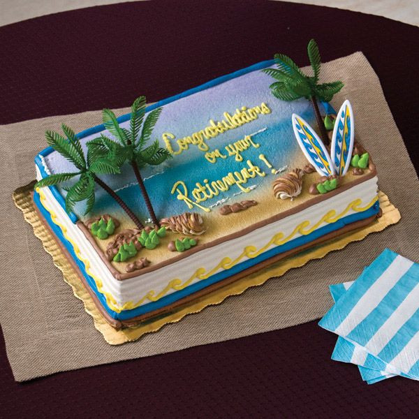 Publix Sheet Cake
 Beach cake Publix