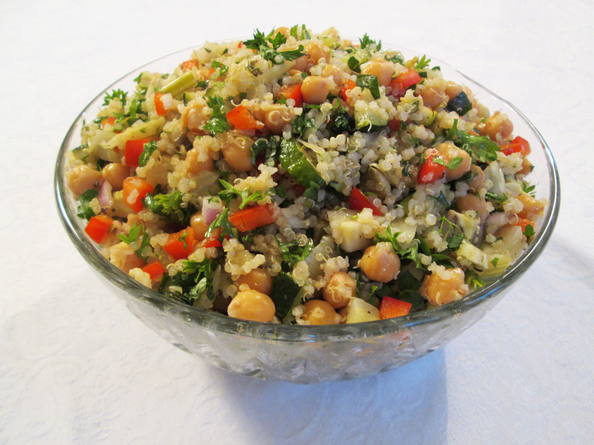 Quinoa With Roasted Vegetables
 Chickpea Quinoa Salad with Roasted Ve ables Recipe