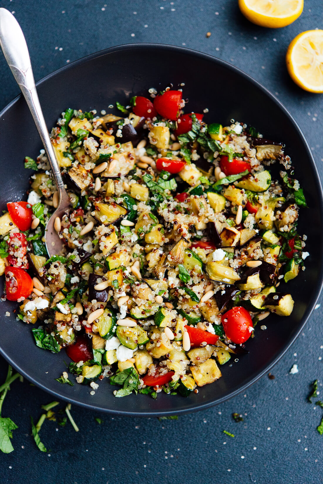Quinoa With Roasted Vegetables
 Mediterranean Quinoa Salad with Roasted Ve ables