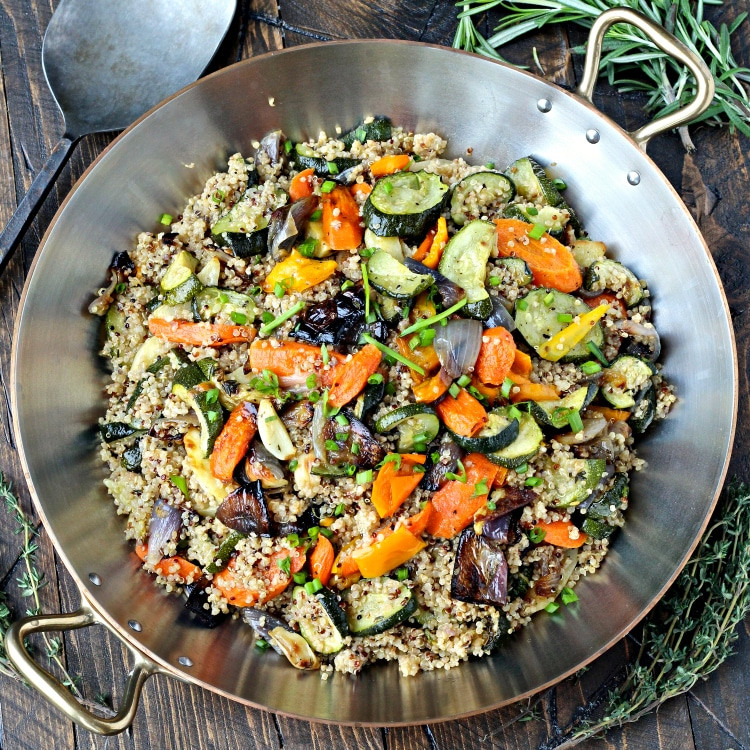 Quinoa With Roasted Vegetables
 Quinoa with Roasted Ve ables