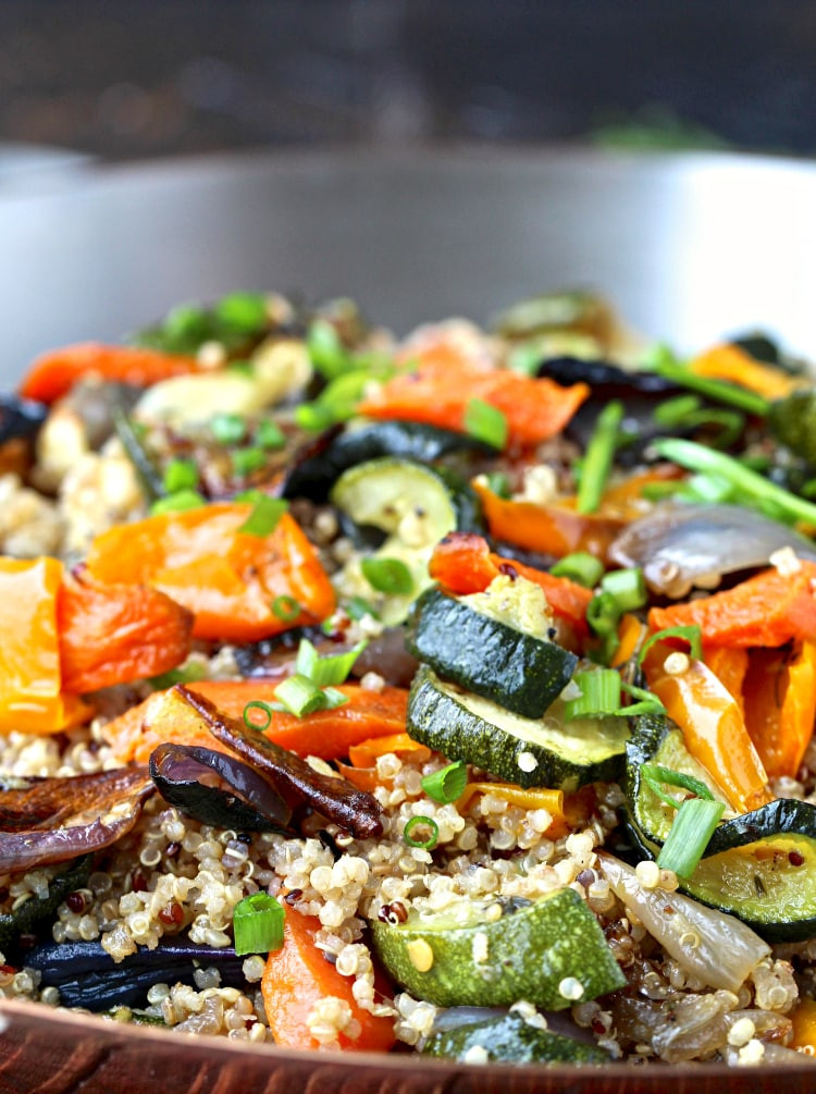 Quinoa With Roasted Vegetables
 Quinoa with Roasted Ve ables