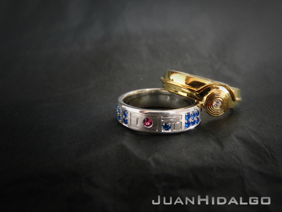 R2d2 Wedding Ring
 R2 D2 and C 3PO Wedding Rings