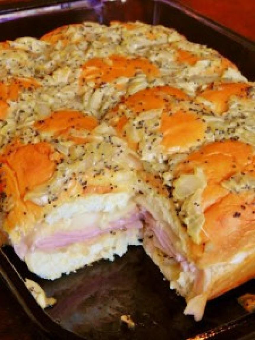 Recipe For Ham Sandwiches On Hawaiian Rolls
 Kings Hawaiian Baked Ham Swiss Sandwiches Recipe