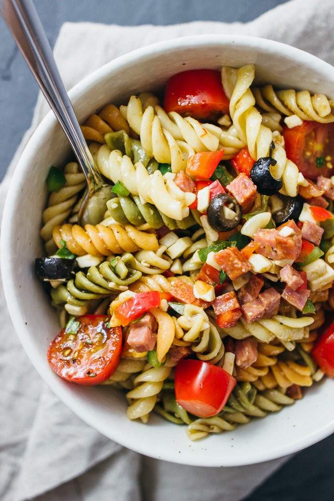 Recipe For Pasta Salad With Italian Dressing
 tri color pasta salad recipes italian dressing