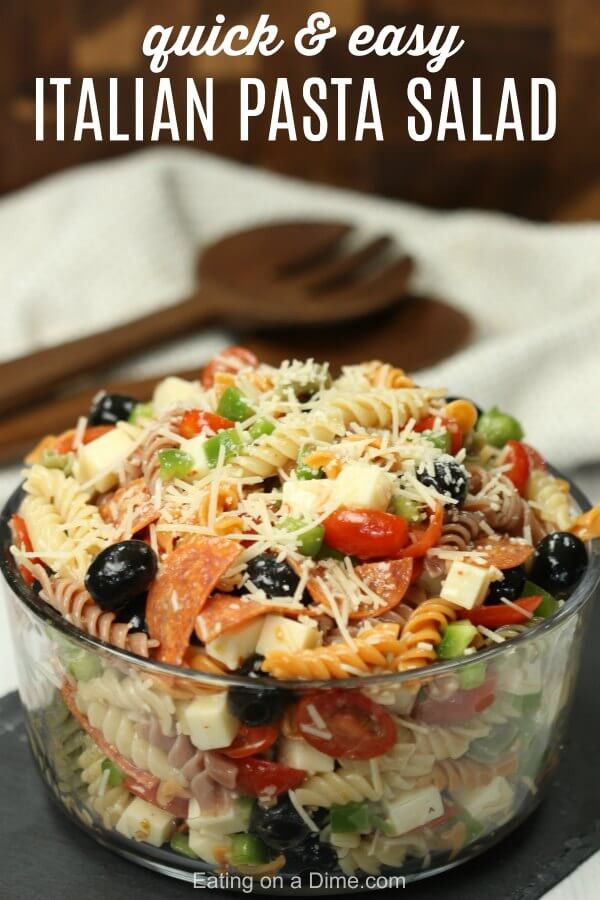 Recipe For Pasta Salad With Italian Dressing
 Italian pasta salad recipe Easy Italian pasta salad