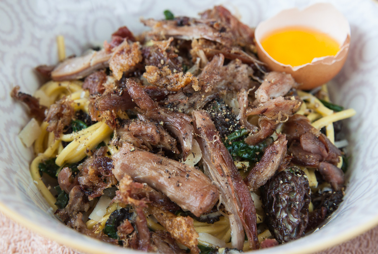 Recipes Duck Confit
 Mama Tommy s Crispy Duck Confit Pasta with Morel and