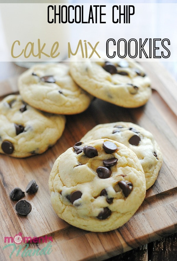 Recipes For Cake Mix Cookies
 Chocolate Chip Cake Mix Cookies Moments With Mandi