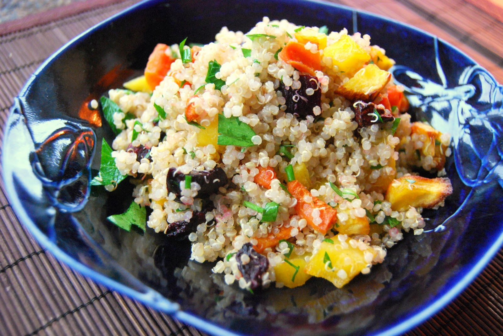 Roasted Vegetable Quinoa Salad
 Kirsten s Kitchen of vegan creations Roasted autumn