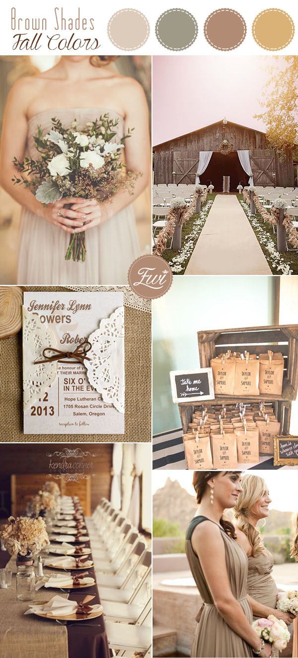Rustic Wedding Colors
 10 Stunning Neutral Flower Bouquets inspired Wedding Color