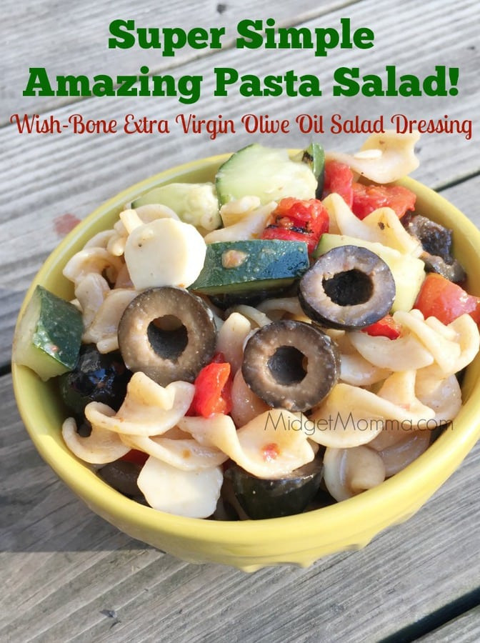 Salad Dressings With Olive Oil
 Super Simple Amazing Pasta Salad Made with Wish Bone Extra