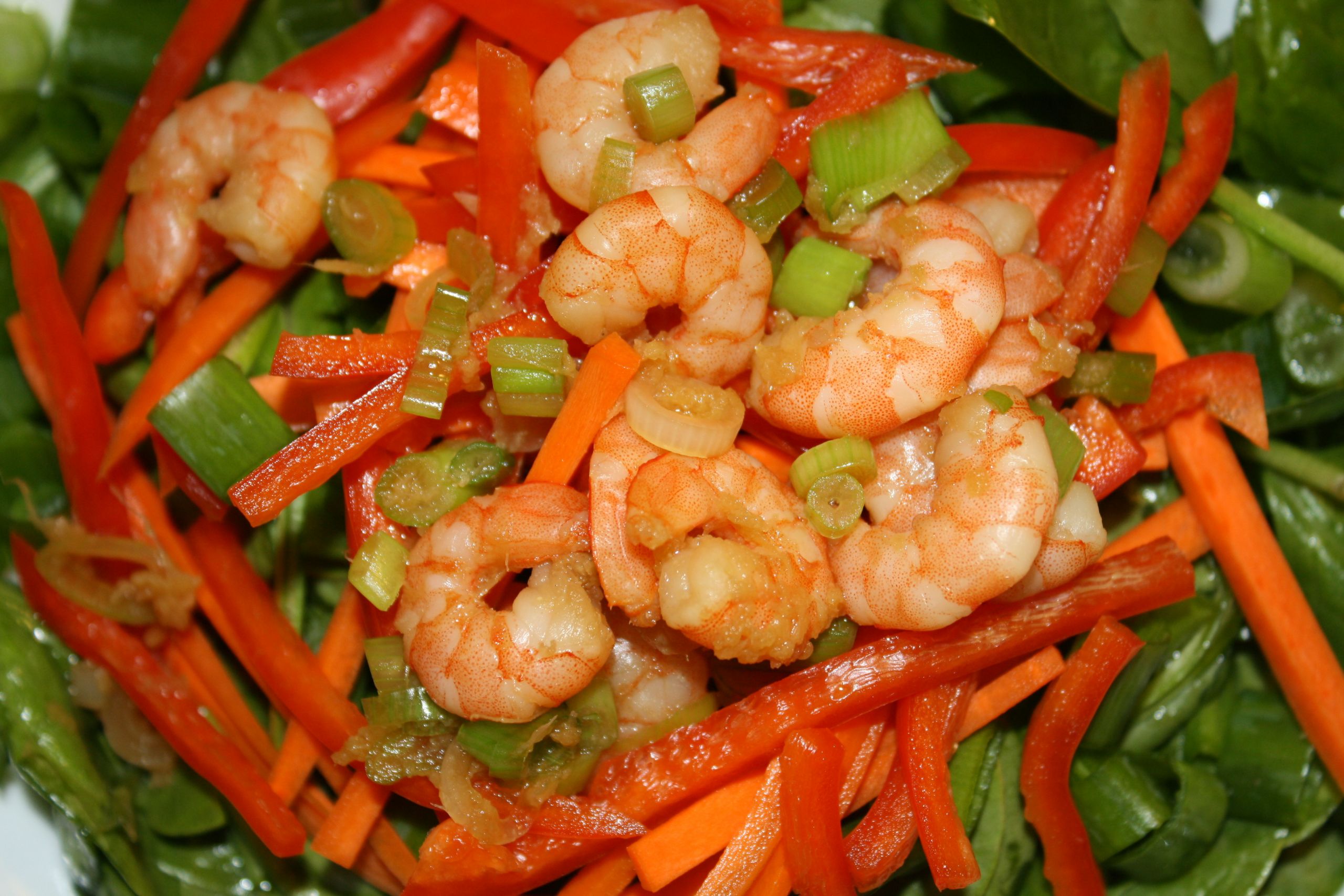 Shrimp Spinach Salad
 Shrimp & Baby Spinach Salad