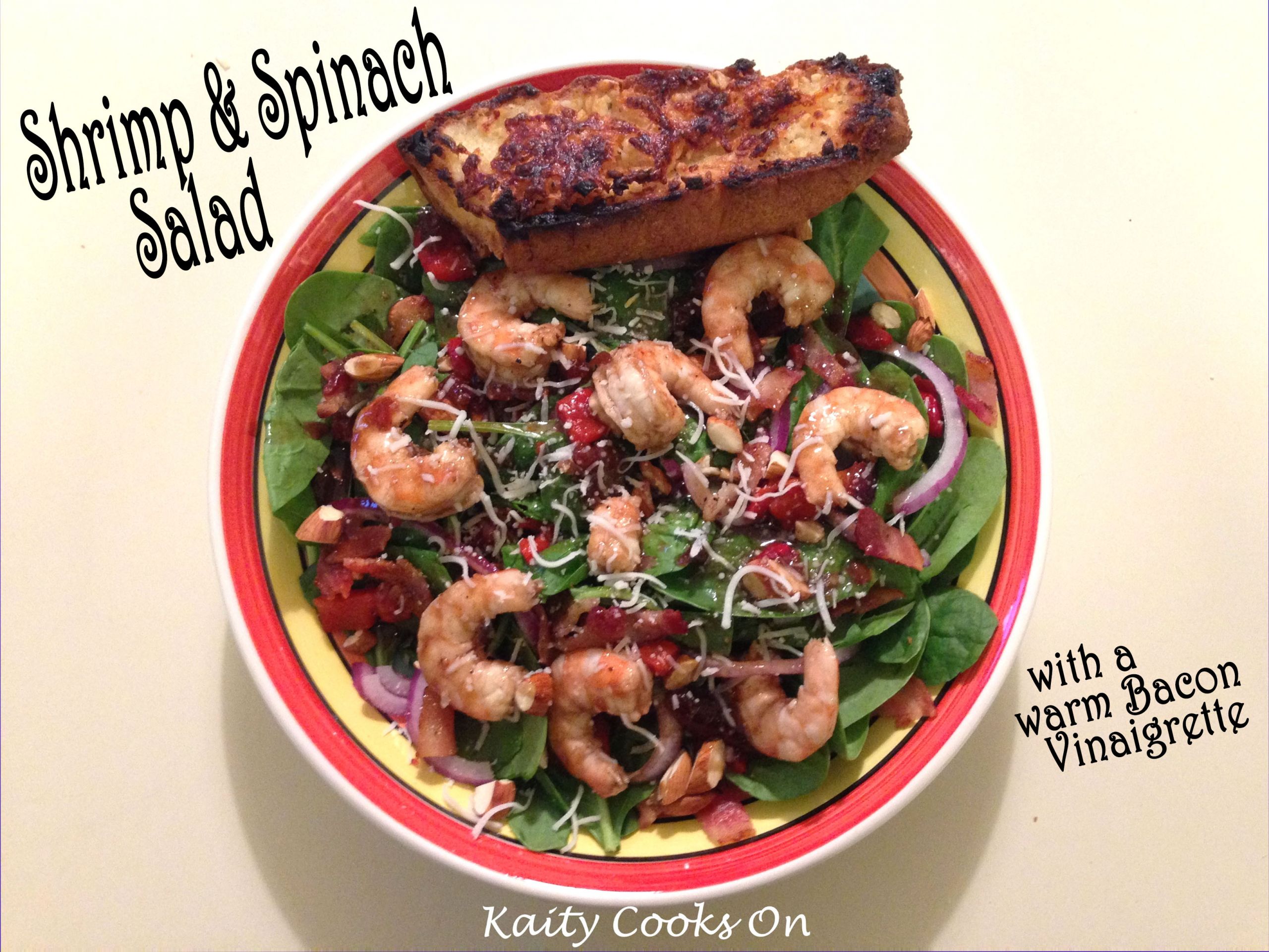 Shrimp Spinach Salad
 Shrimp and Spinach Salad with Warm Bacon Vinaigrette